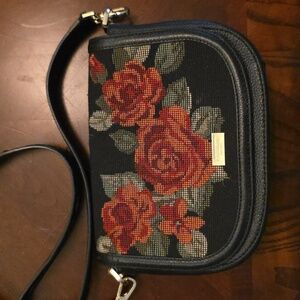 Kate Spade Crossbody Rose Cross Stitch Embroidery
